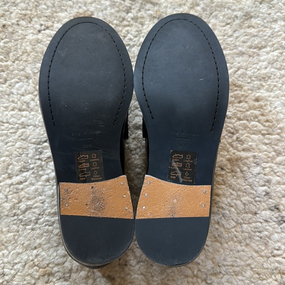 rag & bone Black Loafers with Silver Accent - Picture 7 of 7